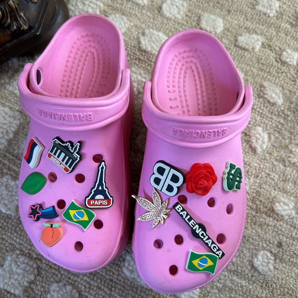 Balenciaga Pink Crocs